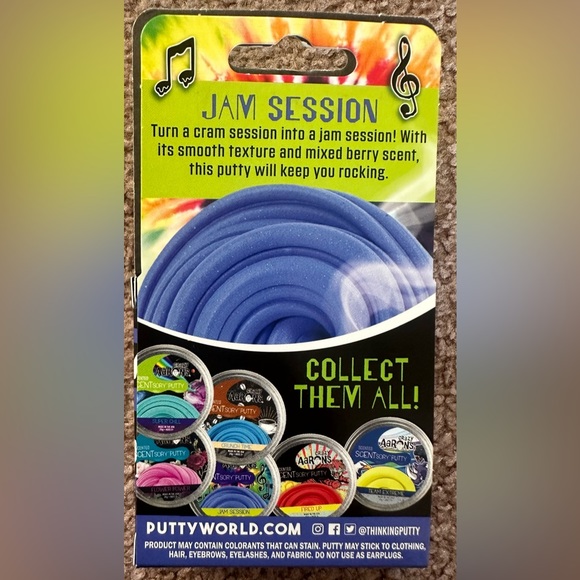 Crazy Aaron’s Scentsory Berry Scent Scented Thinking Putty Jam Session 2.75” Tin - Picture 16 of 16